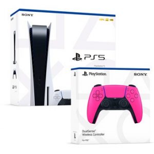 Consola PS5 Con Lector de Discos + Mando Nova Pink