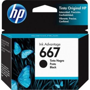 Cartucho de tinta HP 667 Original Negro