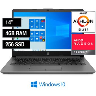 Laptop Hp 14-DK1015LA AMD Athlon 3050U Hasta 3.2ghz 4GB 256SSD 14 W10
