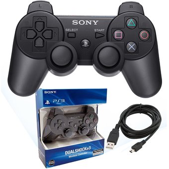 Mando Para Ps3 PlayStation 3 - Negro