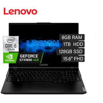 Lenovo Legión 5 15Imh05 Intel Core i5 10300H RAM 8GB Disco 1TB HDD + 128GB SSD Video 4GB 15.6? FHD