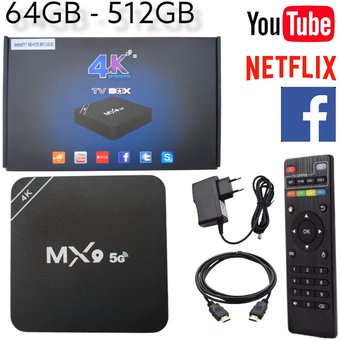 Smart TV Box MX9 TV Box 4K Android 5G do...