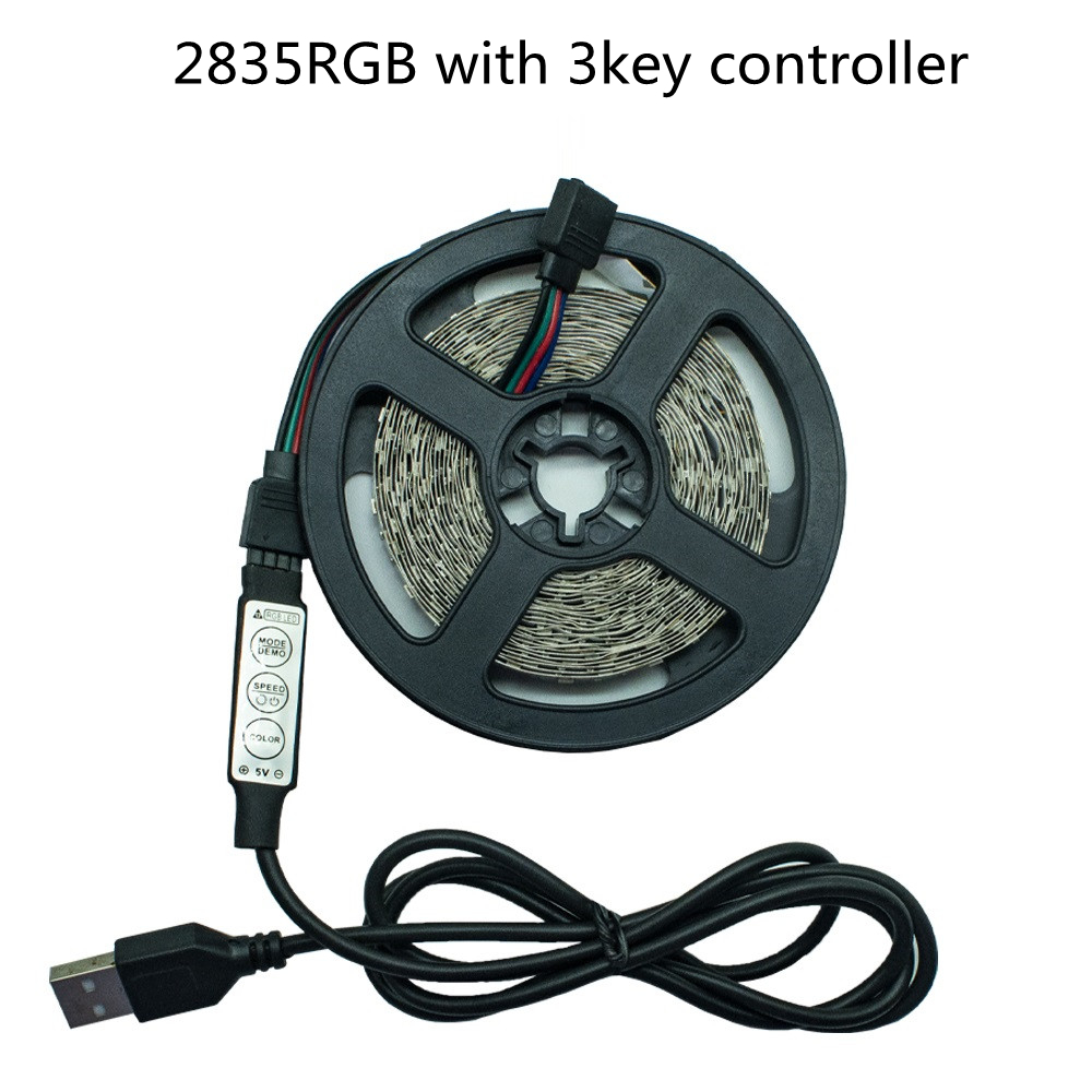 Tira-de-luces-LED-RGB-2835-cinta-de-l-mpara-Flexible-Cable-USB-de-diodo-Control-5