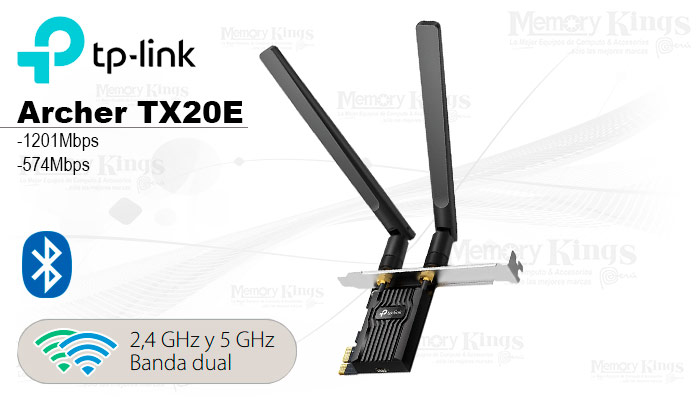 RED Wi-Fi+Bluetooth PCI EXP TP-LINK ARCHER TX20E
