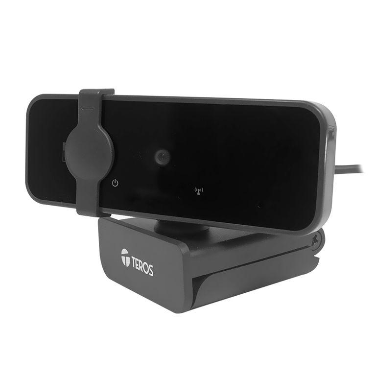 "Webcam TEROS TE-9072 2K micrófono + Trípode"