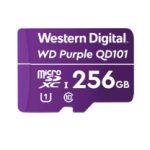 Memoria Flash microSD WD Purple 256GB SC QD101 ideal para Camaras de videovigilancia.