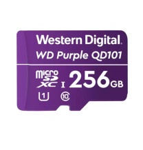 Memoria Flash microSD WD Purple 256GB SC QD101 ideal para Camaras de videovigilancia.