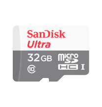 Memoria Flash microSDHC SanDisk Ultra 32GB UHS-I Class 10 incluye adaptador SD.