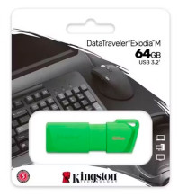 Memoria Flash USB DataTraveler Exodia M 64GB USB 3.2 Gen 1 (Tipo-A) Neon Green (Verde)