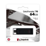 Memoria Flash USB Kingston DataTraveler 70 64GB USB-C 3.2 Gen1 presentación en colgador