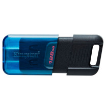 Memoria Flash USB Kingston DataTraveler 80 M 128GB USB-C 3.2 Gen 1 Color Azul