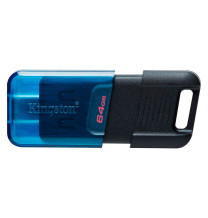 Memoria Flash USB Kingston DataTraveler 80 M 64GB USB-C 3.2 Gen 1 Color Azul