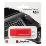 Memoria Flash USB Kingston DataTraveler Exodia 64GB USB 3.2 Gen 1 Color Rojo.