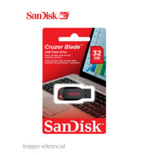 Memoria Flash USB SanDisk Cruzer Blade 32GB USB 2.0 presentación en colgador.