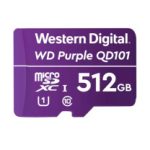 Memoria Flash WD Purple 512GB SC QD101 microSD ideal para Camaras de videovigilancia.