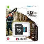 Memoria micro-SD Kingston Canvas Go! Plus 512GB con Adaptador SD