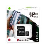 Memoria micro-SD Kingston Canvas Select Plus 512GB con Adaptador SD