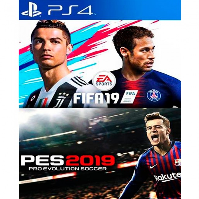 2 juegos en 1 PES 2019 mas FIFA 2019 PS4 | Juegos Digitales Perú | Venta de Juegos Digitales Perú | Ofertas PS3 PS4 PS5 XBOX Nintendo