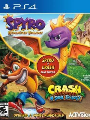 2 JUEGOS EN 1 Spyro MAS Crash Remastered Game Bundle PS4 | Juegos Digitales Perú | Venta de Juegos Digitales Perú | Ofertas PS3 PS4 PS5 XBOX Nintendo