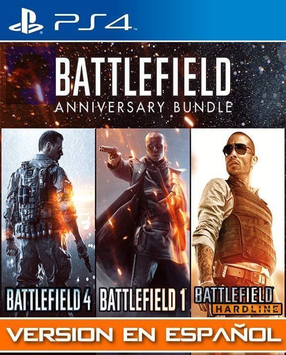 3 JUEGOS EN 1 BATTLEFIELD 4 MAS BATTLEFIELD HARDLINE MAS BATTLEFIELD 1 REVOLUTION PS4 | Juegos Digitales Perú | Venta de Juegos Digitales Perú | Ofertas PS3 PS4 PS5 XBOX Nintendo