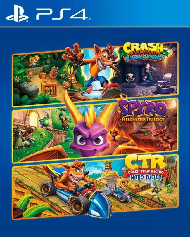 7 JUEGOS EN 1 Crash Bandicoot N Sane Trilogy mas Spyro Reignited Trilogy mas Crash Team Racing Nitro Fueled PS4 | Juegos Digitales Perú | Venta de Juegos Digitales Perú |...