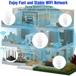 Kebidumei 1200/300Mbps Wifi Repeater Verstärker 2,4G 5G Netzwerk Expander Range Extender WiFi Signal Booster drahtlose Wi-Fi Router - AliExpress 7