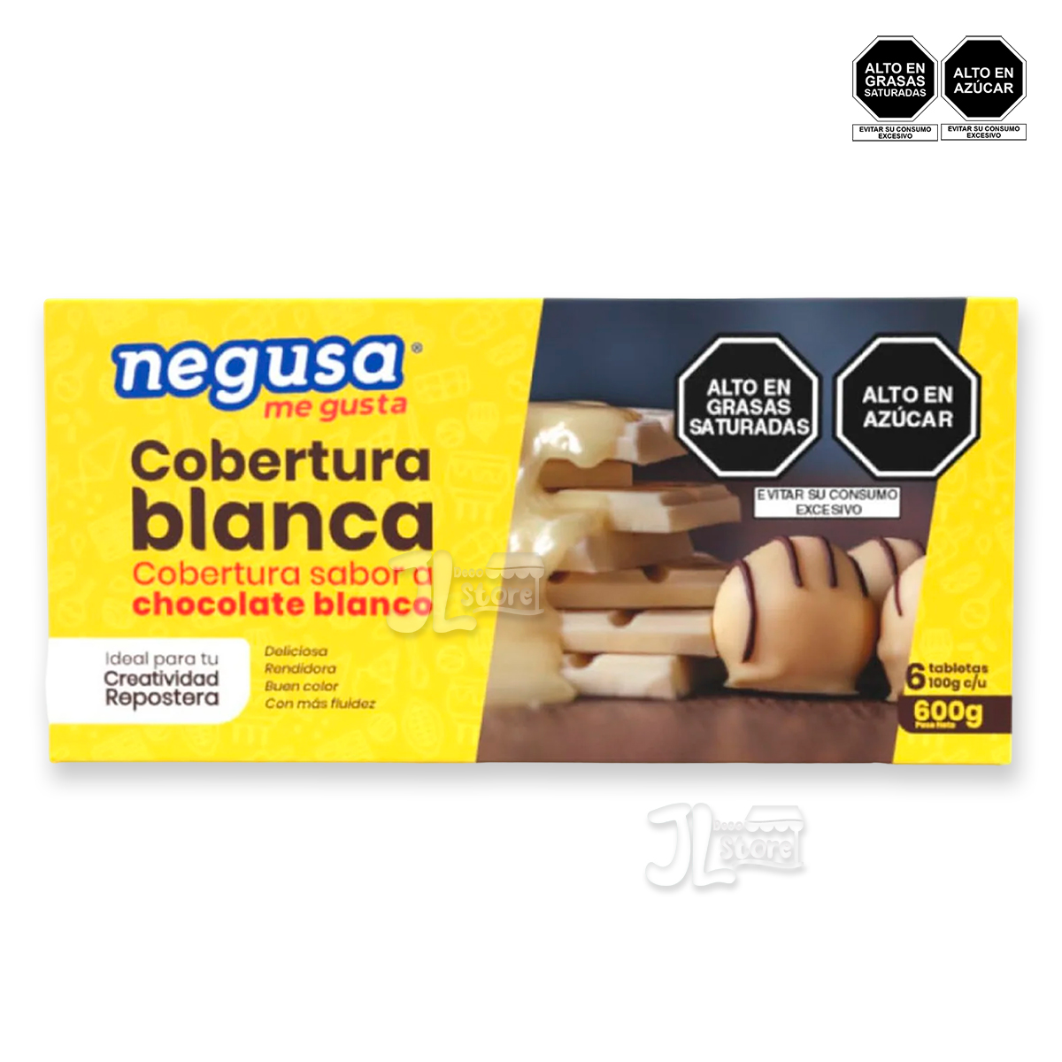 Cobertura Blanca 600gr Negusa unidad Cobertura Blanca 600gr Negusa unidad